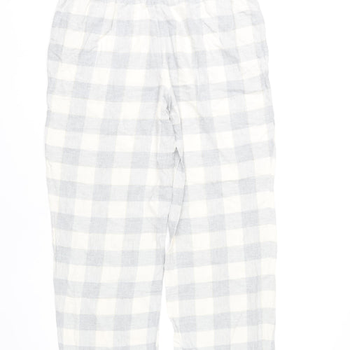 Marks and Spencer Women’s Grey Check Pyjama Pants Size 14
