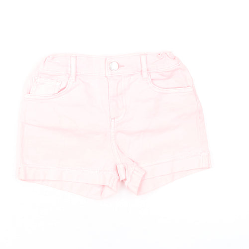 Denim Co. Girls Pink Hot Pants Shorts 6-7 Years Cotton Summer Casual