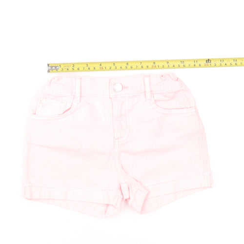 Denim Co. Girls Pink Hot Pants Shorts 6-7 Years Cotton Summer Casual