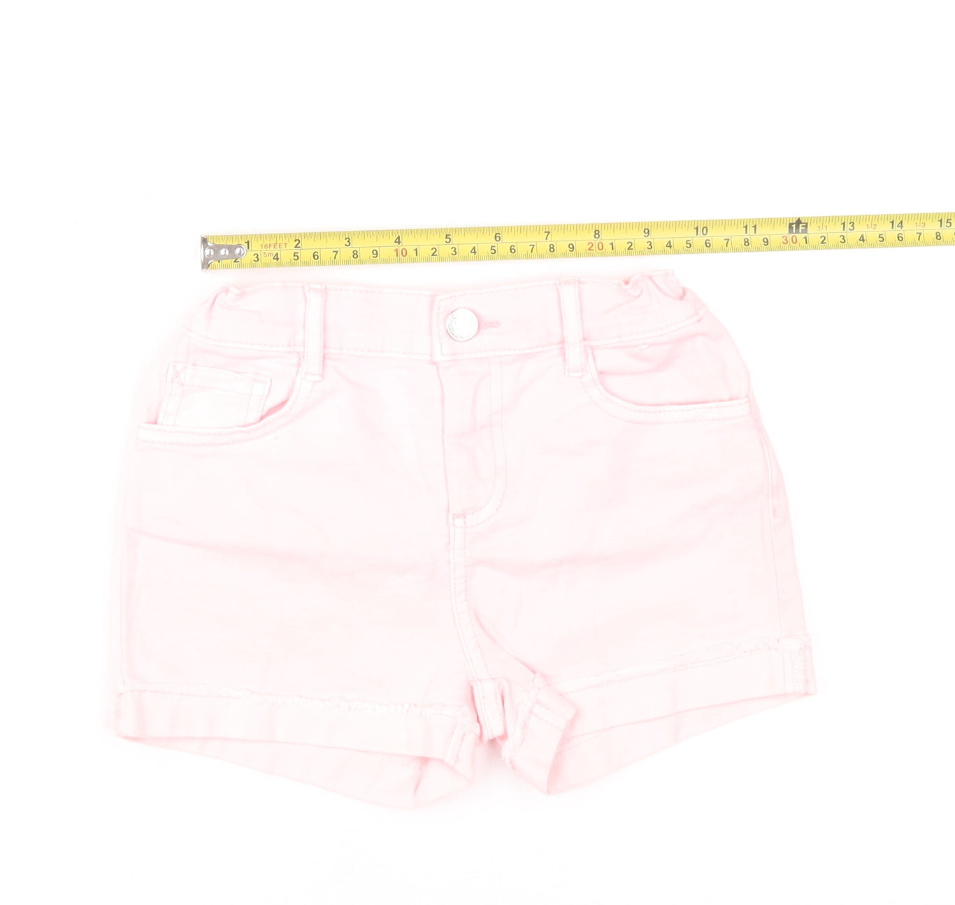 Denim Co. Girls Pink Hot Pants Shorts 6-7 Years Cotton Summer Casual