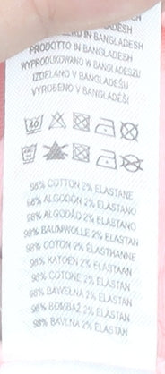 Denim Co. Girls Pink Hot Pants Shorts 6-7 Years Cotton Summer Casual