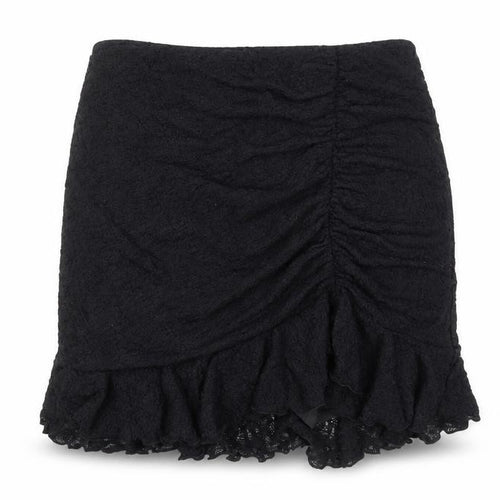 New Look Girls Black Lace Tulip Skirt 14-15Y Party Casual Short Ruffle