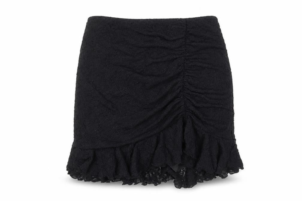 New Look Girls Black Lace Tulip Skirt 14-15Y Party Casual Short Ruffle