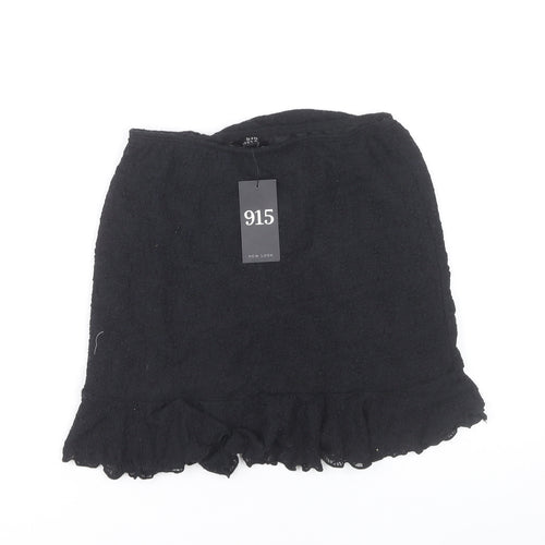 New Look Girls Black Lace Tulip Skirt 14-15Y Party Casual Short Ruffle