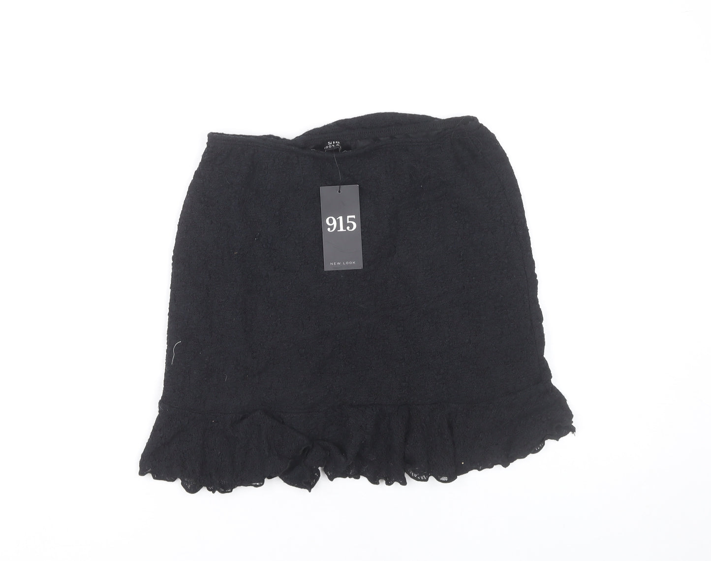 New Look Girls Black Lace Tulip Skirt 14-15Y Party Casual Short Ruffle