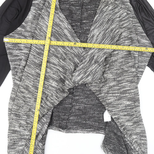 Yours Women’s Grey Knit Plus Size 22 Open Jacket Long Sleeve Casual