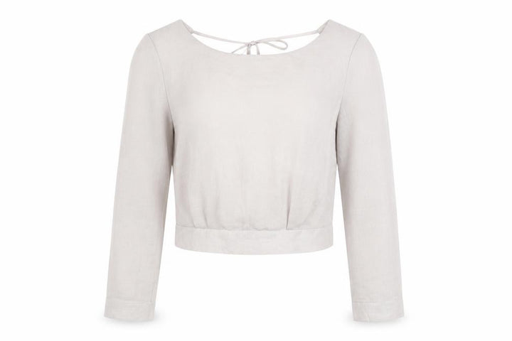 Miss Selfridge Women Beige Wrap Blouse UK 6 Long Sleeve Polyester