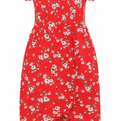Parisian Women’s Red Floral Hi-Low Skater Dress Size 10