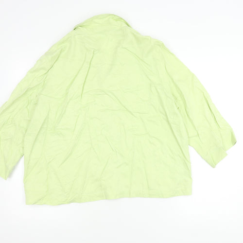 Gold by Michael H Women’s Green Size 18 Button-Up Shirt 100% Lyocell
