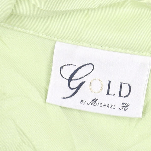 Gold by Michael H Women’s Green Size 18 Button-Up Shirt 100% Lyocell