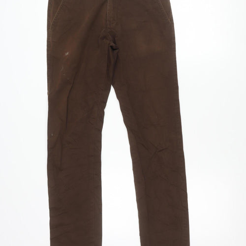 Timberland Men’s Brown Chino Trousers Size 30 Regular Cotton Casual