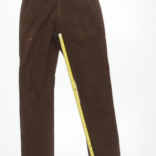 Timberland Men’s Brown Chino Trousers Size 30 Regular Cotton Casual