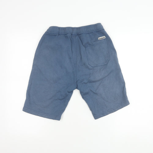 Duck and Cover Boys Blue M Sweat Shorts with Drawstring Pockets