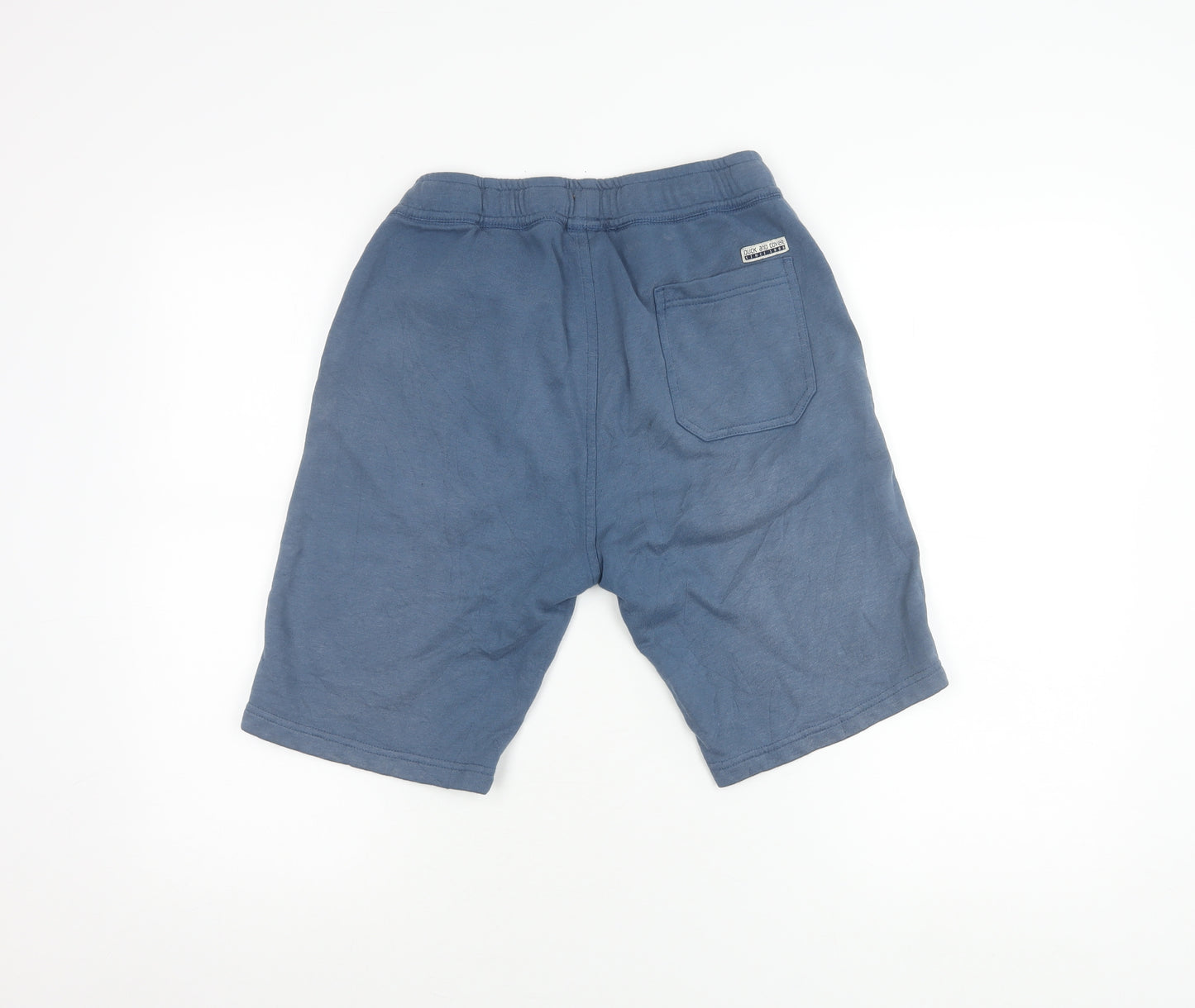 Duck and Cover Boys Blue M Sweat Shorts with Drawstring Pockets