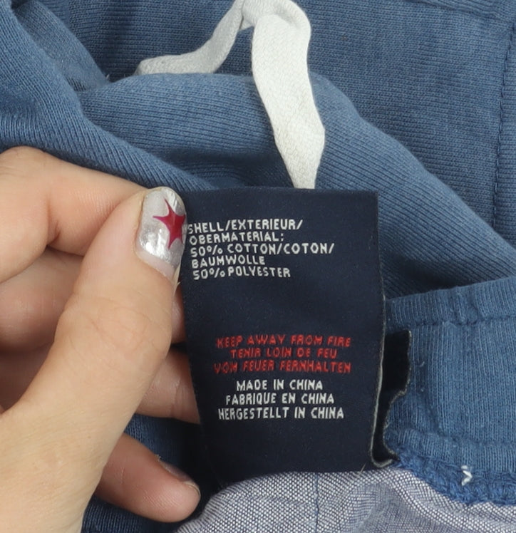 Duck and Cover Boys Blue M Sweat Shorts with Drawstring Pockets