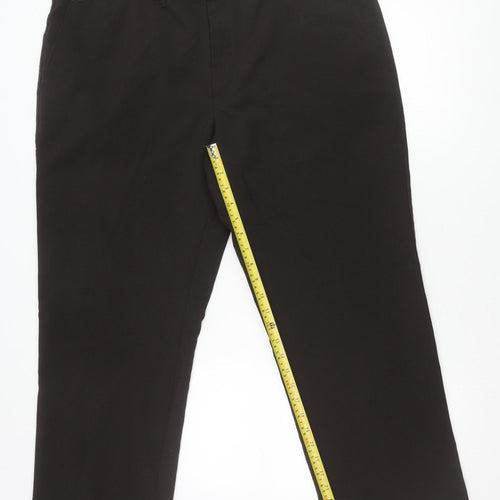 Marks and Spencer Men's Brown 42in Waist 29in Leg Dress Pants