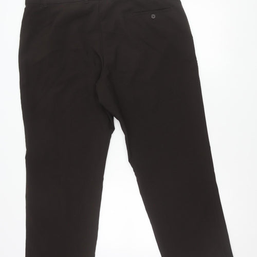 Marks and Spencer Men's Brown 42in Waist 29in Leg Dress Pants