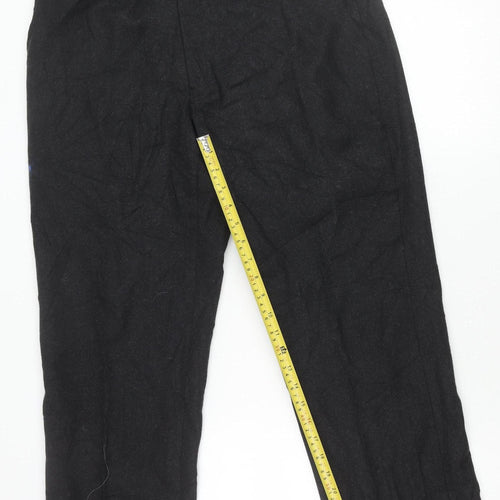 Lapidus Mens Black Wool Blend Dress Pants Size 34 Straight Leg