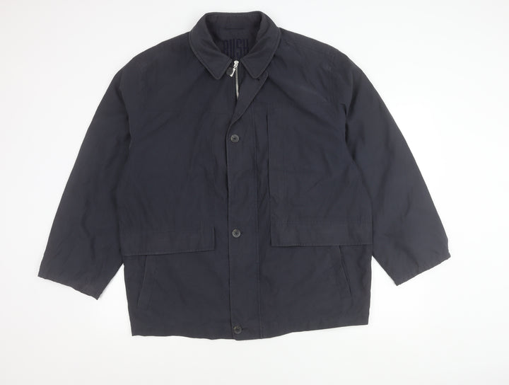 BUSH Unisex Adults Blue Size 44 Mid-Length Polyester Jacket