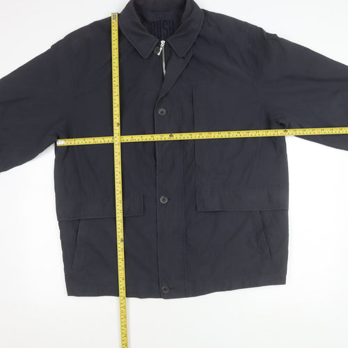 BUSH Unisex Adults Blue Size 44 Mid-Length Polyester Jacket