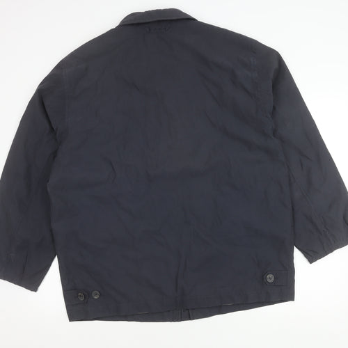 BUSH Unisex Adults Blue Size 44 Mid-Length Polyester Jacket