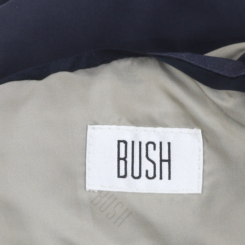 BUSH Unisex Adults Blue Size 44 Mid-Length Polyester Jacket
