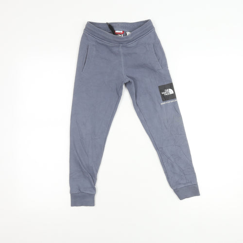 The North Face Boys Blue XS Jogger Sweatpants Tapered Fleece