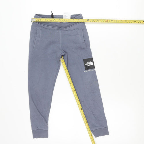 The North Face Boys Blue XS Jogger Sweatpants Tapered Fleece