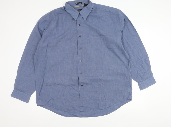 Van Heusen Men’s Blue XL Classic Fit Long Sleeve Button-Up Shirt