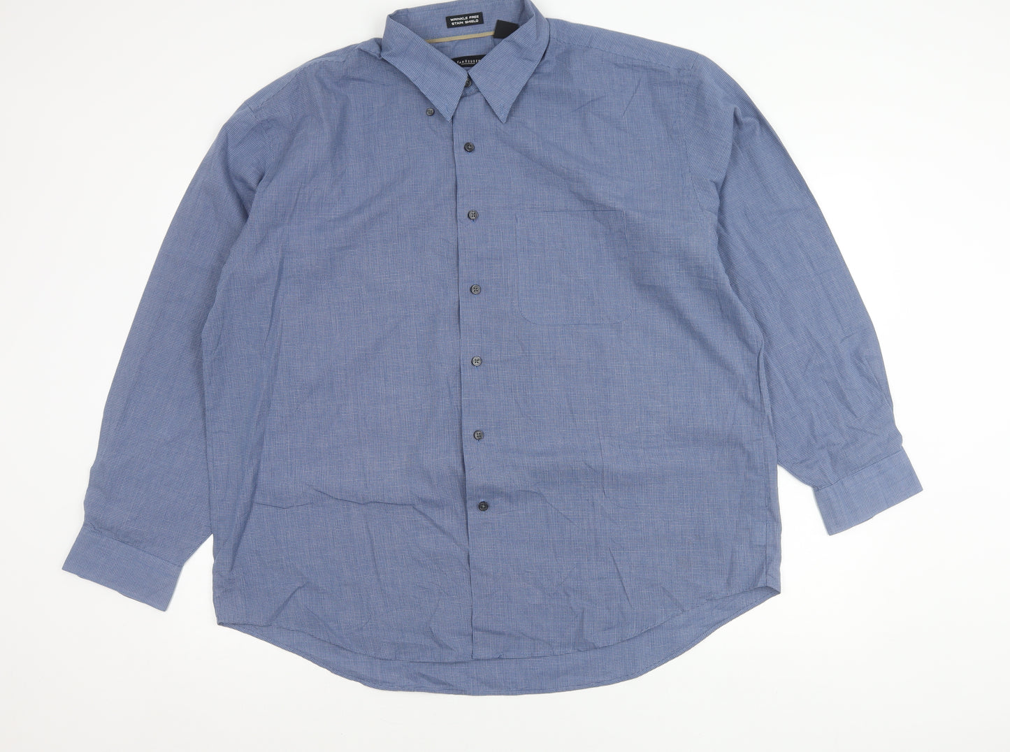 Van Heusen Men’s Blue XL Classic Fit Long Sleeve Button-Up Shirt