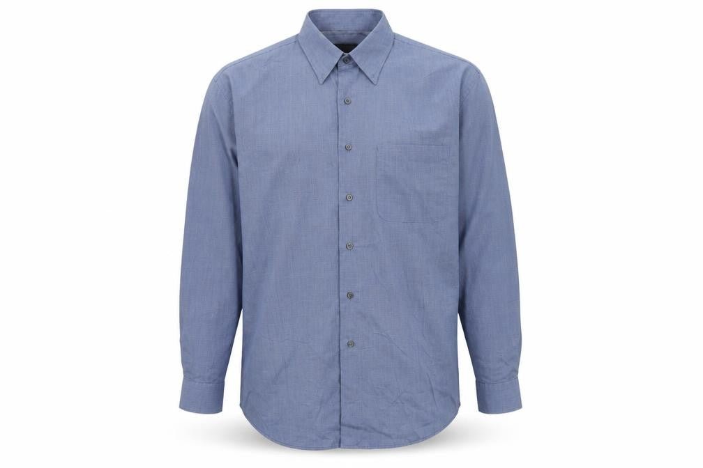 Van Heusen Men’s Blue XL Classic Fit Long Sleeve Button-Up Shirt