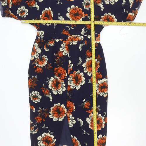 ASOS Women’s Multicoloured Floral Fit & Flare Dress Size 10
