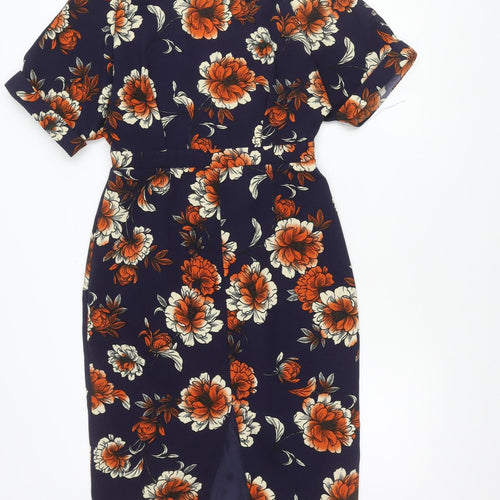 ASOS Women’s Multicoloured Floral Fit & Flare Dress Size 10