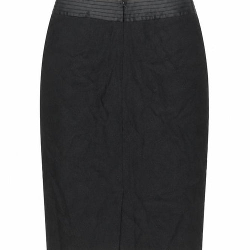 Et Vous Womens Black Size 10 Pencil Skirt Knee Length Workwear