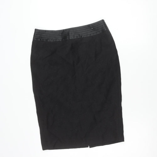 Et Vous Womens Black Size 10 Pencil Skirt Knee Length Workwear