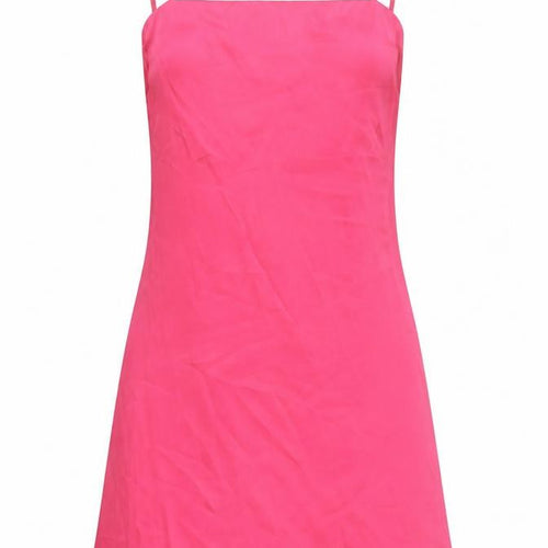 Boohoo Women’s Pink Slip Dress UK 12 Sleeveless Scoop Neck Short