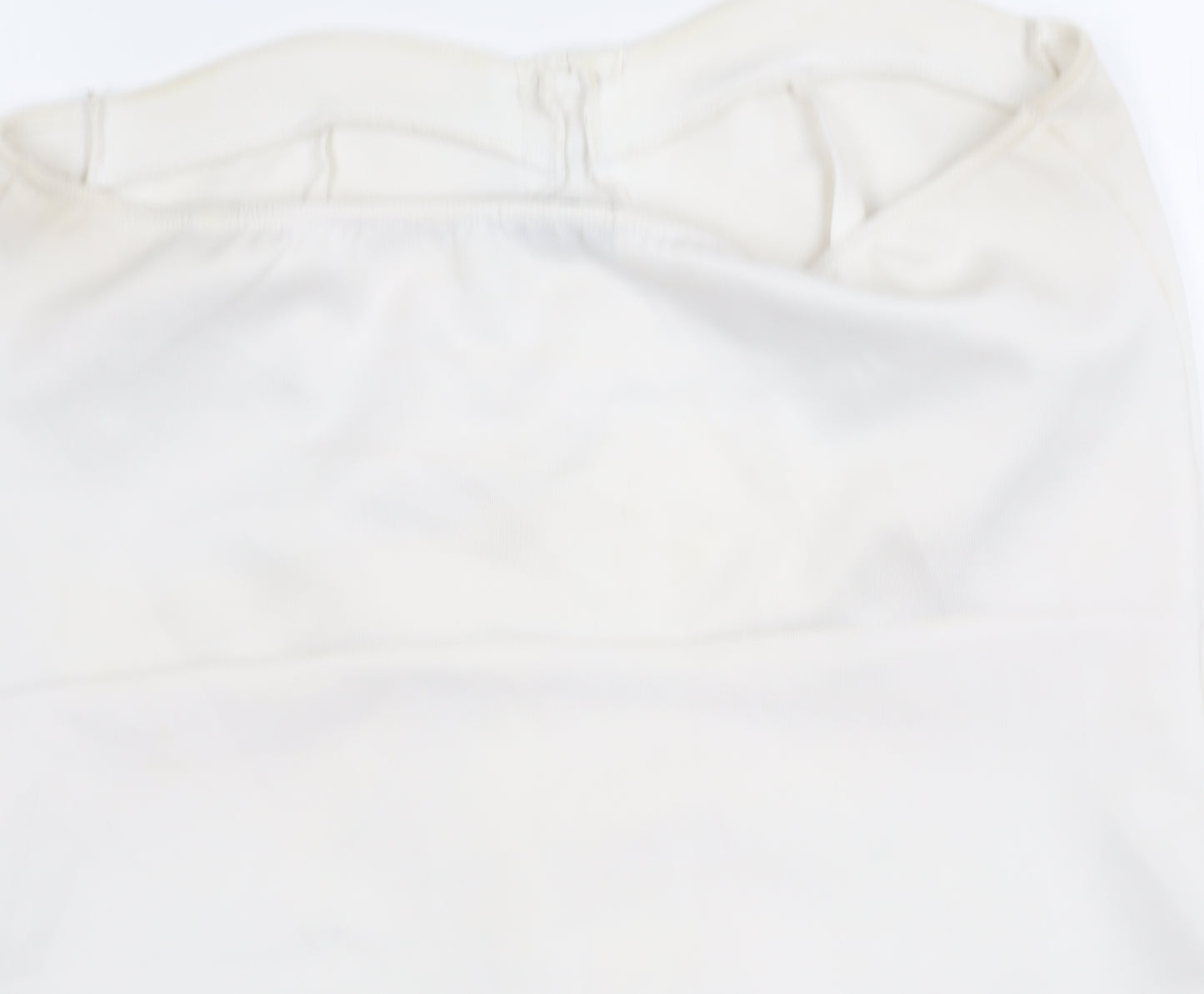 PrettyLittleThing Women’s White Strapless Bodycon Dress Size 18