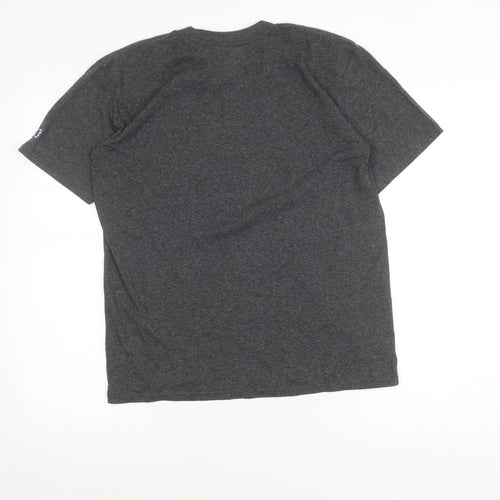 Champion Boys Grey Graphic T-Shirt 14-16Y MIT Think Print Casual Tee