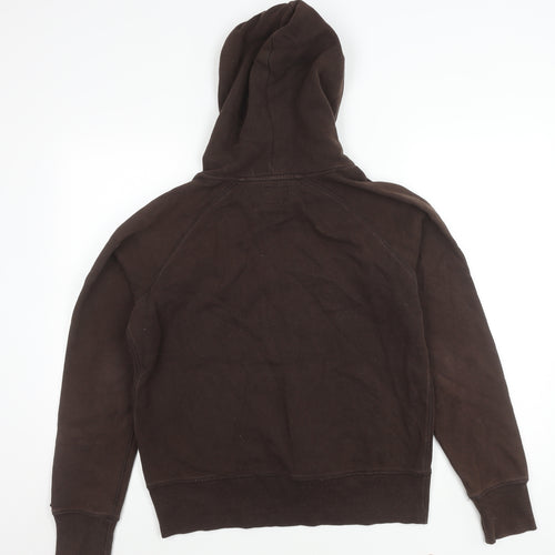 Ski Roots Womens Brown Whistler Hoodie L Pullover Cotton Blend