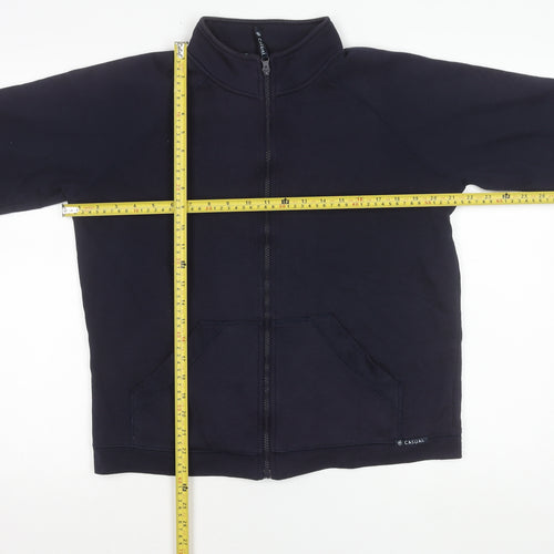 Berkertex Teens Blue Fleece Zip Jacket Size 14 Casual Full Zip