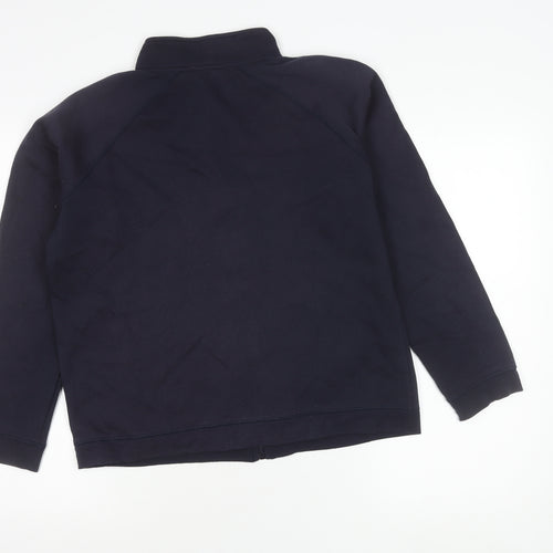 Berkertex Teens Blue Fleece Zip Jacket Size 14 Casual Full Zip