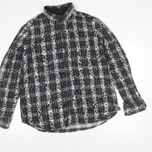 River Island Men’s Black XL Limited Edition Animal Print Shirt