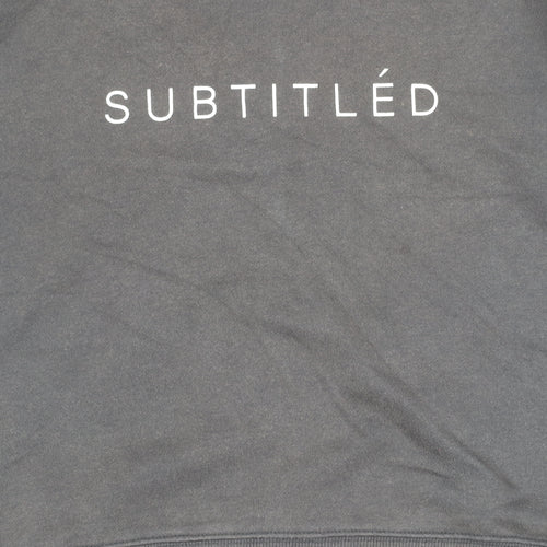 Subtitled Women’s Black Logo Pullover Sweatshirt Size M