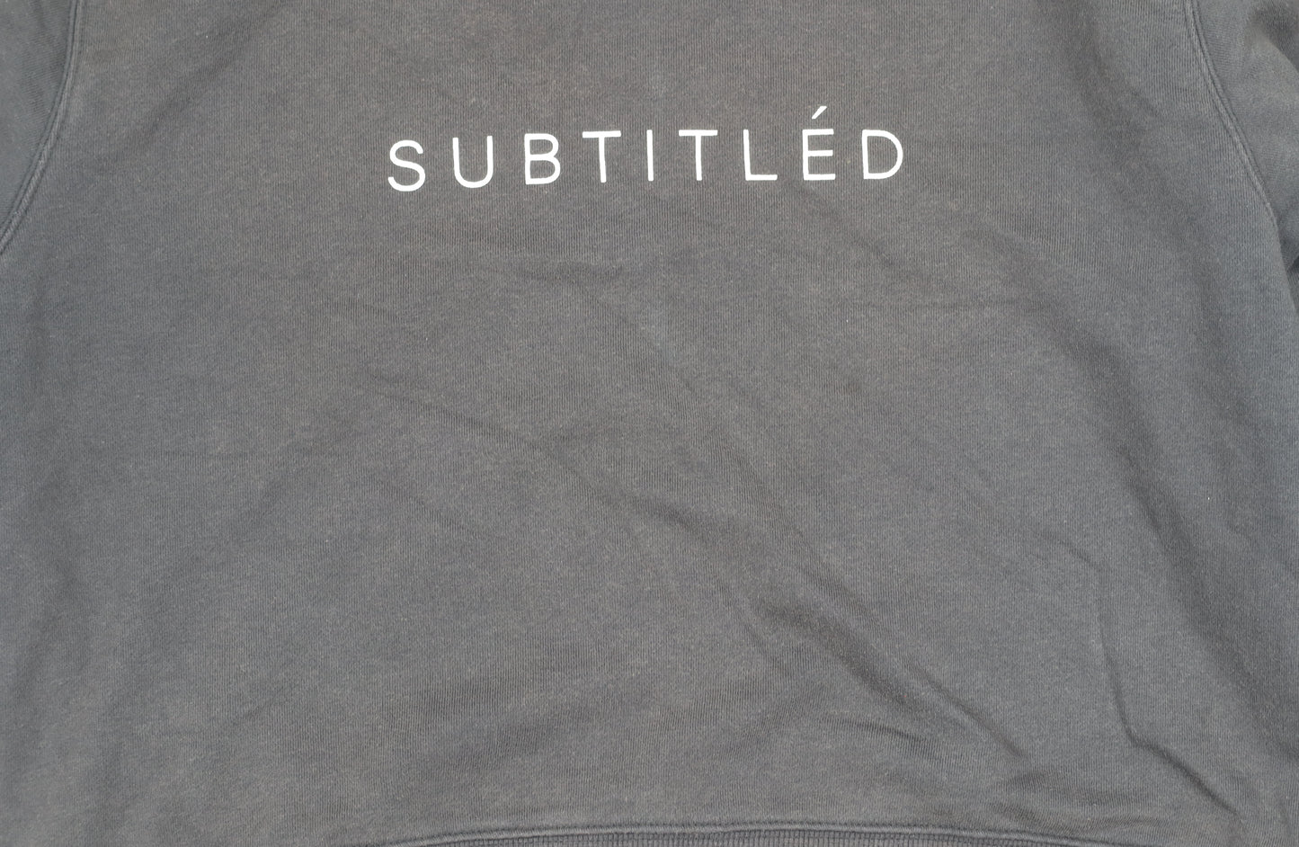 Subtitled Women’s Black Logo Pullover Sweatshirt Size M