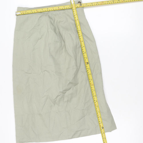 Gallery Women’s Beige Size 10 Pencil Skirt Knee Length Workwear