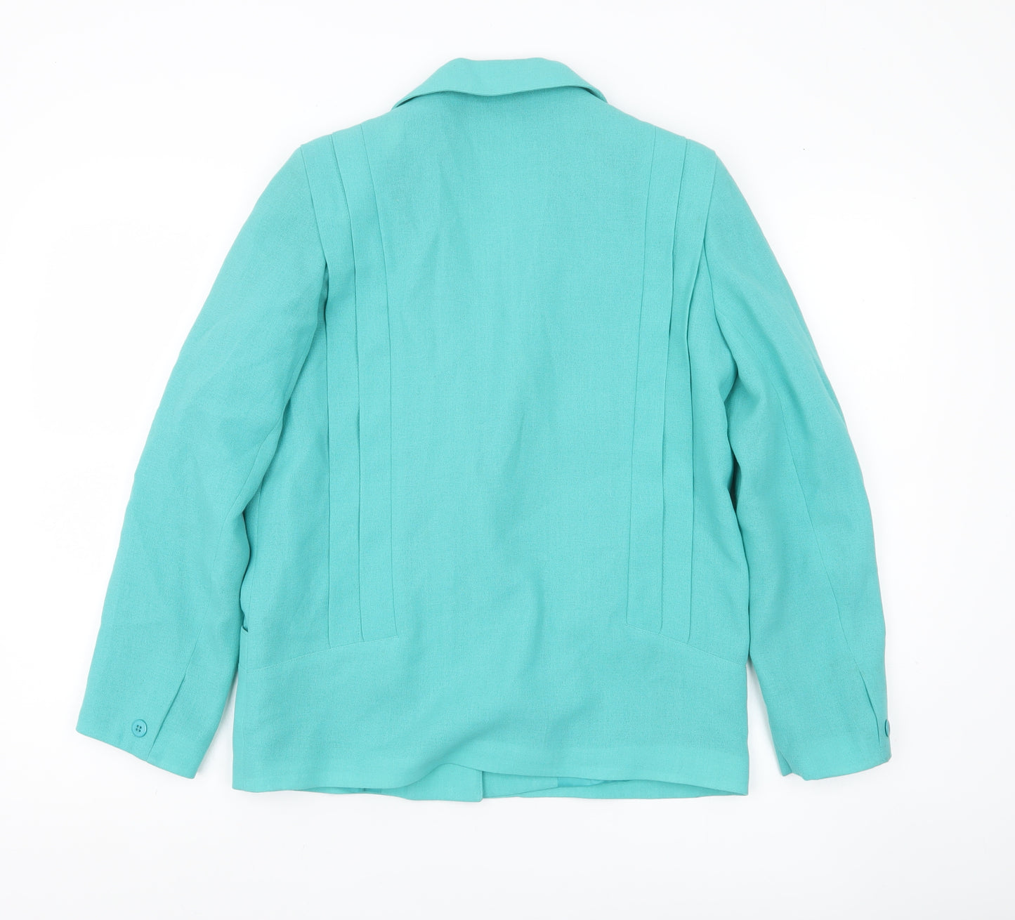Whispers Women Green Size 10 Single-Breasted Blazer Jacket