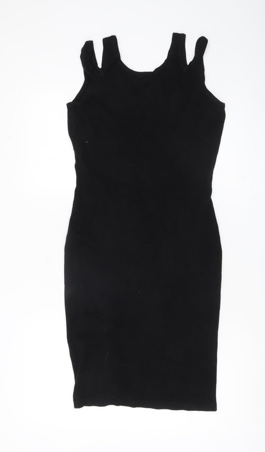 Jonathan Simkhai Women's Black Bodycon Cocktail Dress Size M