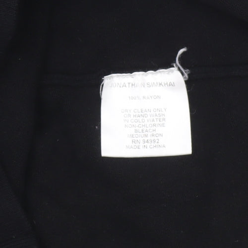 Jonathan Simkhai Women's Black Bodycon Cocktail Dress Size M
