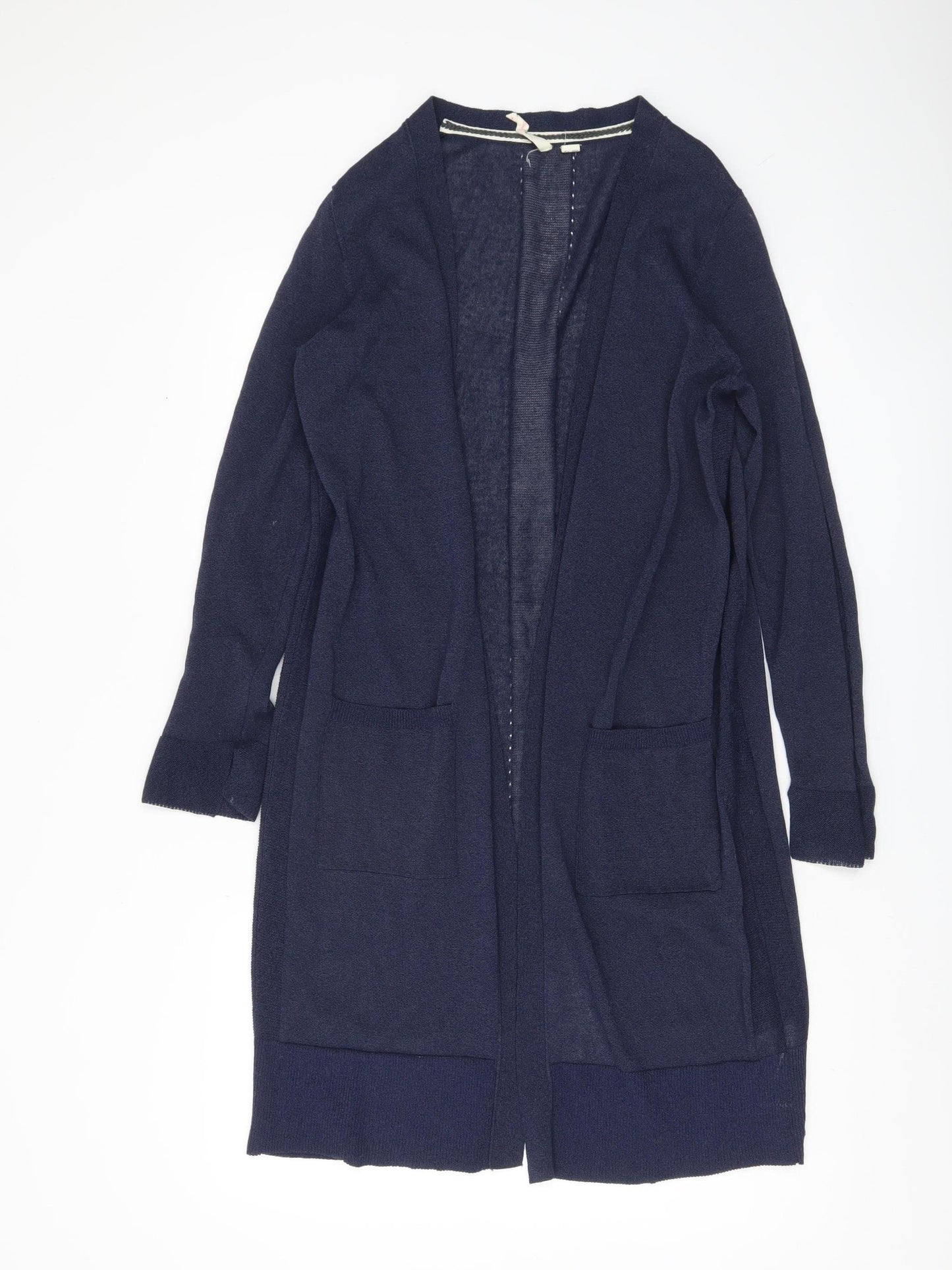 White Stuff Womens Blue Size 14 Long Sleeve Open Cardigan