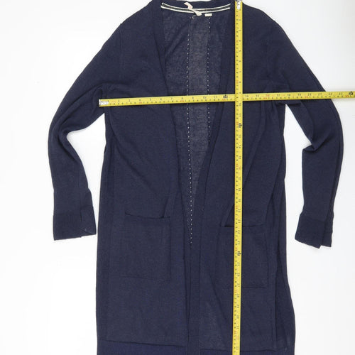 White Stuff Womens Blue Size 14 Long Sleeve Open Cardigan